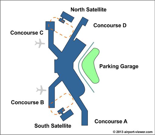 Seattle Tacoma Airport map